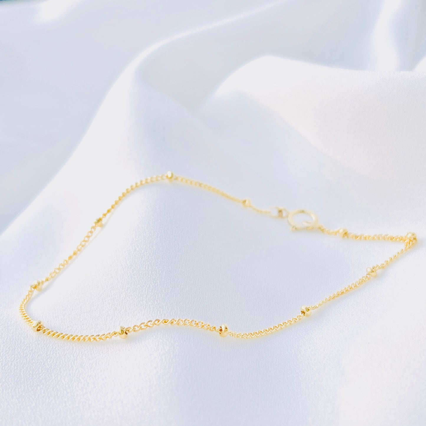 Mini Bead Gold-Filled Bracelet/ Anklet