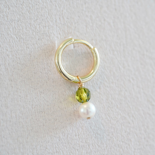 Iris Preciosa Pearl Mini Hoop Earrings