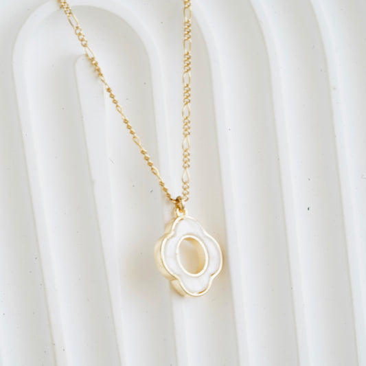 White Clover Gold-Filled Necklace