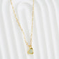 Green Heart Gold-Filled Necklace