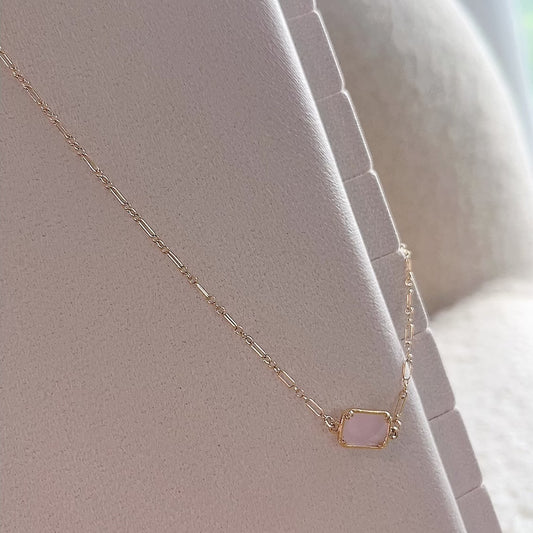 Forever Rose Quartz Gold-Filled Necklace