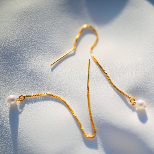 Pearls Gold-Filled Earrings