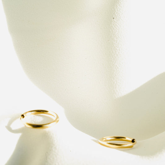 Gold-Filled Pearls Hoops Earrings