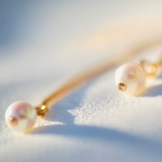 Pearls Gold-Filled Earrings